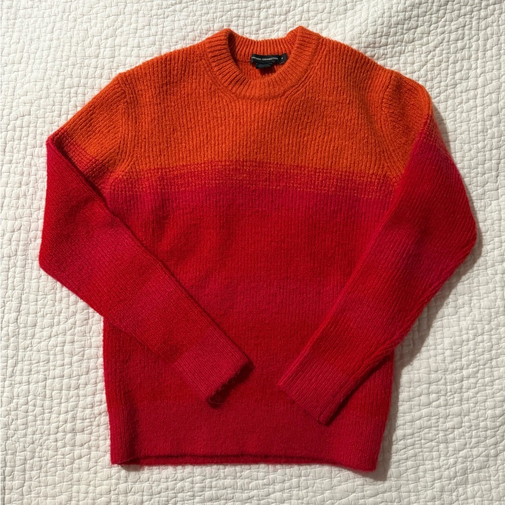 French Connection Men Small Space Dye Wool Blend Sweater
